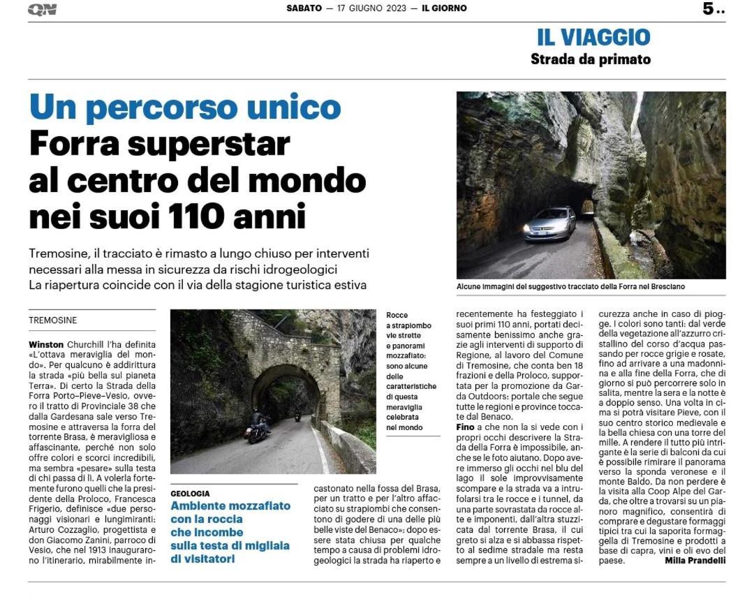 Ferienwohnung Casa Nel Borgo - Il Gufo Tremosine Exterior foto